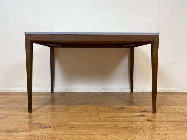 Stilvoller und sehr gut erhaltener Mid-Century Esstisch mit pflegeleichter Resopal Tischplatte I Tisch Esszimmertisch Küchentisch Kitchen Dining Table Vintage Retro 60er 70er I