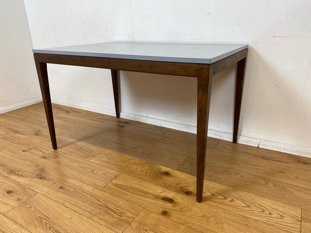 Stilvoller und sehr gut erhaltener Mid-Century Esstisch mit pflegeleichter Resopal Tischplatte I Tisch Esszimmertisch Küchentisch Kitchen Dining Table Vintage Retro 60er 70er I