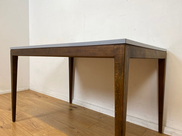 Stilvoller und sehr gut erhaltener Mid-Century Esstisch mit pflegeleichter Resopal Tischplatte I Tisch Esszimmertisch Küchentisch Kitchen Dining Table Vintage Retro 60er 70er I