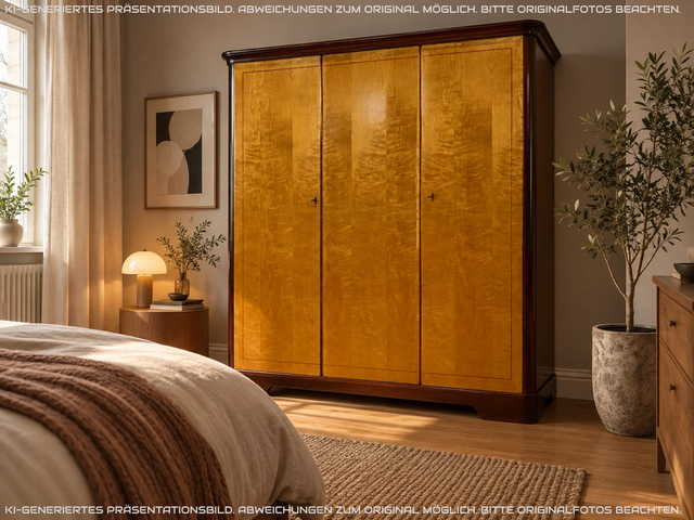 Sehr schöner und gut erhaltener Mid-Century Kleiderschrank mit perfekter Aufteilung I Schrank Schlafzimmerschrank Wäscheschrank Rockabilly Vintage 50er 60er Retro I