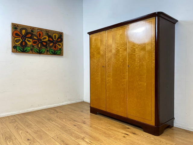 Sehr schöner und gut erhaltener Mid-Century Kleiderschrank mit perfekter Aufteilung I Schrank Schlafzimmerschrank Wäscheschrank Rockabilly Vintage 50er 60er Retro I