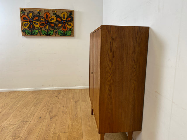 Schöner Mid-Century Wäscheschrank Typ 602/B von Franz Ehrlich für VEB Hellerau aus 1963 in Eiche I Schank Kommode Highboard Bücherschrank Designerschrank DDR Vintage 60er I