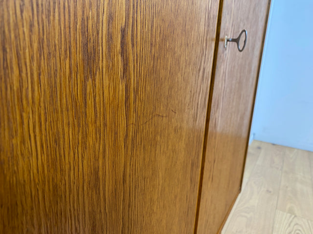 Schöner Mid-Century Wäscheschrank Typ 602/B von Franz Ehrlich für VEB Hellerau aus 1963 in Eiche I Schank Kommode Highboard Bücherschrank Designerschrank DDR Vintage 60er I