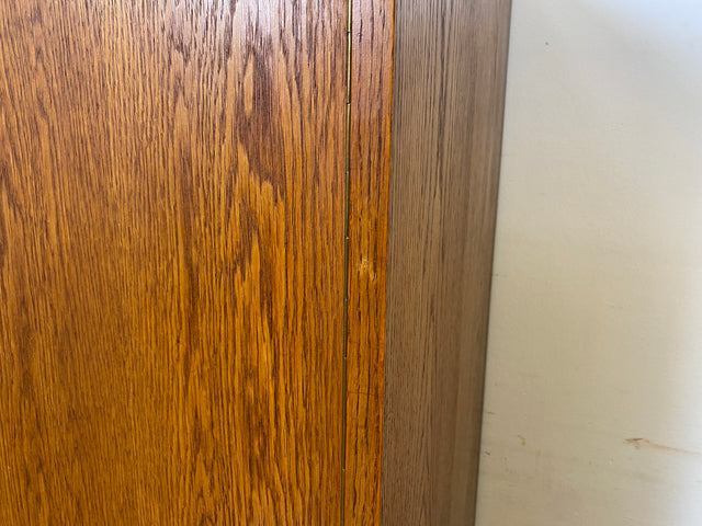 Schöner Mid-Century Wäscheschrank Typ 602/B von Franz Ehrlich für VEB Hellerau aus 1963 in Eiche I Schank Kommode Highboard Bücherschrank Designerschrank DDR Vintage 60er I