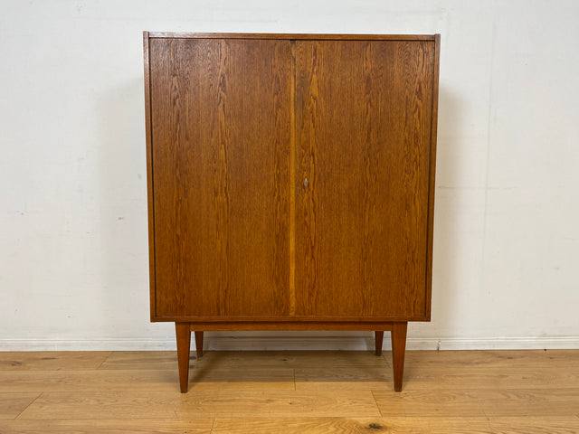 Schöner Mid-Century Wäscheschrank Typ 602/B von Franz Ehrlich für VEB Hellerau aus 1963 in Eiche I Schank Kommode Highboard Bücherschrank Designerschrank DDR Vintage 60er I