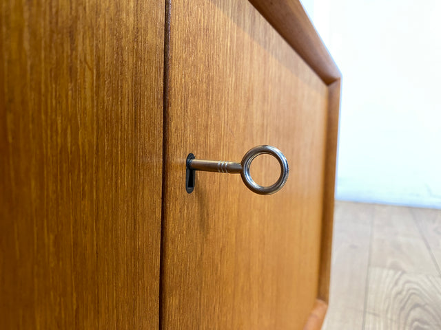 Schöner modularer Vintage Bücherschrank von Strobeck in skandinavischem Stil I Teakholz I Regal Bücherregal Holzregal Kommode Danish Design Mid-Century Vintage Teak 70er I