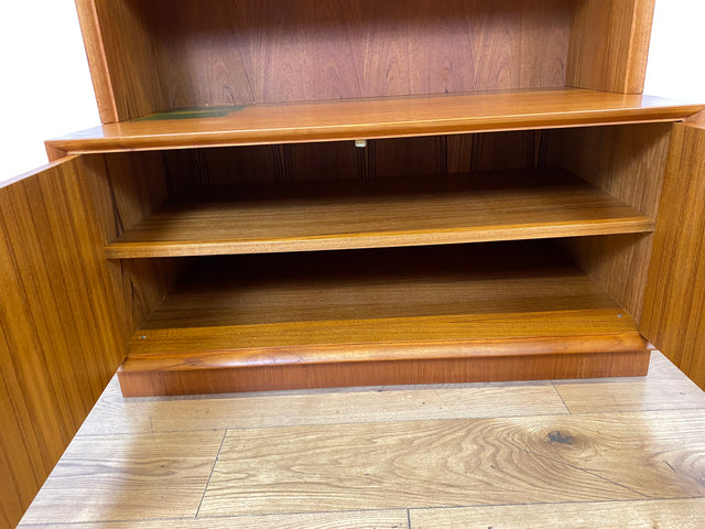 Schöner modularer Vintage Bücherschrank von Strobeck in skandinavischem Stil I Teakholz I Regal Bücherregal Holzregal Kommode Danish Design Mid-Century Vintage Teak 70er I