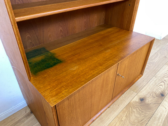 Schöner modularer Vintage Bücherschrank von Strobeck in skandinavischem Stil I Teakholz I Regal Bücherregal Holzregal Kommode Danish Design Mid-Century Vintage Teak 70er I