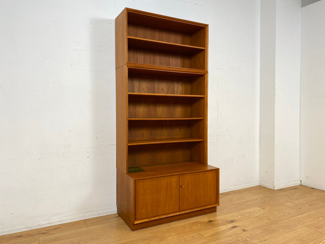 Schöner modularer Vintage Bücherschrank von Strobeck in skandinavischem Stil I Teakholz I Regal Bücherregal Holzregal Kommode Danish Design Mid-Century Vintage Teak 70er I