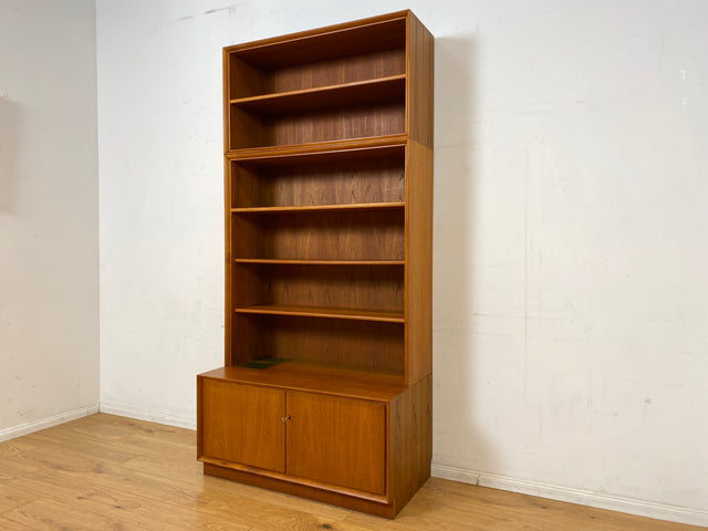 Schöner modularer Vintage Bücherschrank von Strobeck in skandinavischem Stil I Teakholz I Regal Bücherregal Holzregal Kommode Danish Design Mid-Century Vintage Teak 70er I