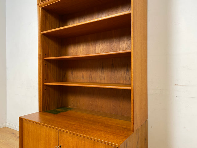 Schöner modularer Vintage Bücherschrank von Strobeck in skandinavischem Stil I Teakholz I Regal Bücherregal Holzregal Kommode Danish Design Mid-Century Vintage Teak 70er I