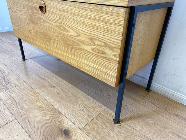 WMK I Kultiges modulares Designer Regalsystem 430 in Sen Esche von Joachim Nebelung für VEB Hellerau