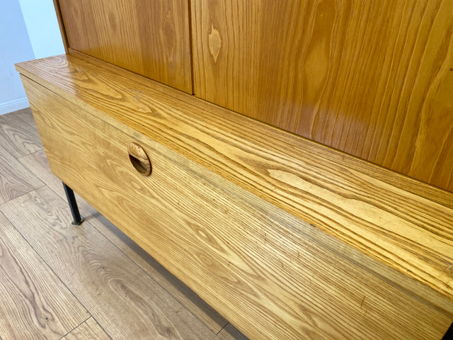 WMK I Kultiges modulares Designer Regalsystem 430 in Sen Esche von Joachim Nebelung für VEB Hellerau