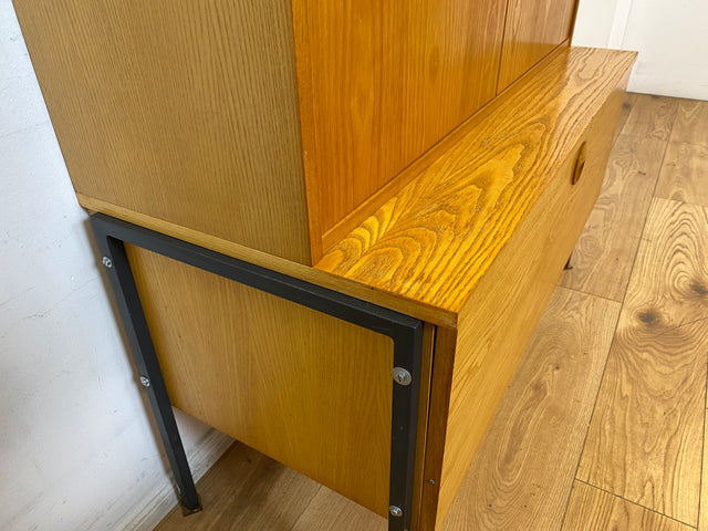 WMK I Kultiges modulares Designer Regalsystem 430 in Sen Esche von Joachim Nebelung für VEB Hellerau