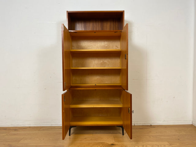 Sehr schönes modulares Mid-Century Highboard auf neuen Metallfüßen mit Regal I Schrank Bücherschrank Kommode Sideboard Geschirrschrank Wohnwand Vintage 60er Retro I