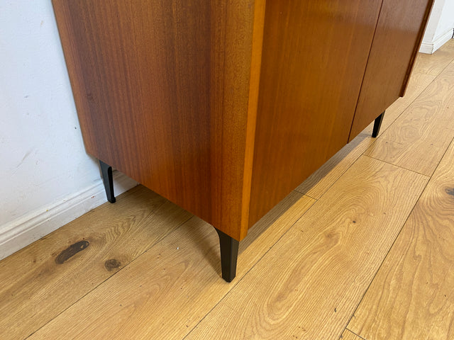 Sehr schönes modulares Mid-Century Highboard auf neuen Metallfüßen mit Regal I Schrank Bücherschrank Kommode Sideboard Geschirrschrank Wohnwand Vintage 60er Retro I