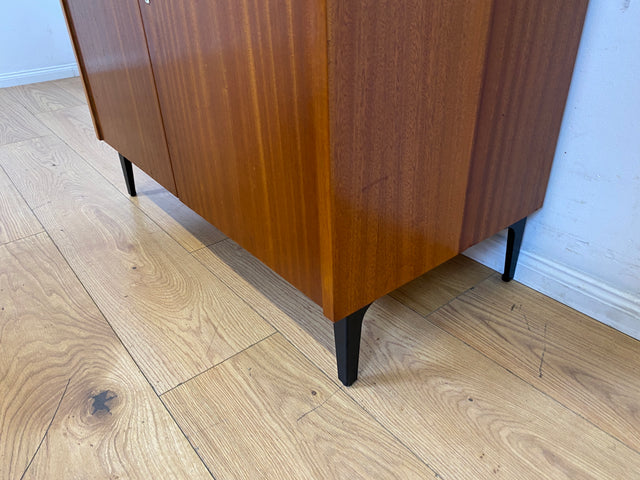 Sehr schönes modulares Mid-Century Highboard auf neuen Metallfüßen mit Regal I Schrank Bücherschrank Kommode Sideboard Geschirrschrank Wohnwand Vintage 60er Retro I