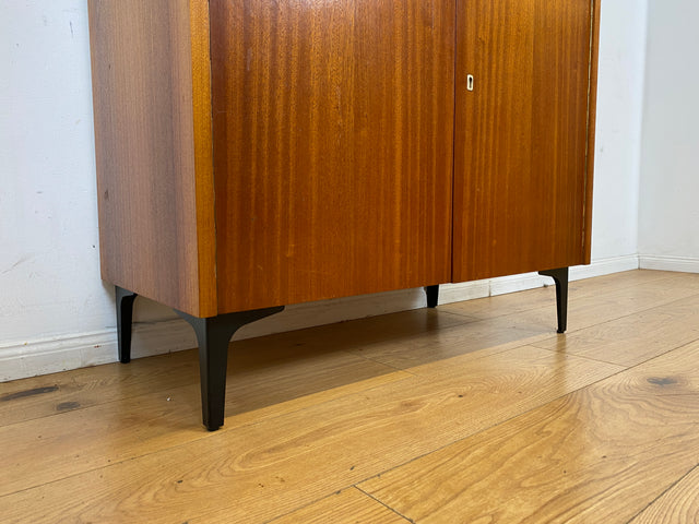 Sehr schönes modulares Mid-Century Highboard auf neuen Metallfüßen mit Regal I Schrank Bücherschrank Kommode Sideboard Geschirrschrank Wohnwand Vintage 60er Retro I