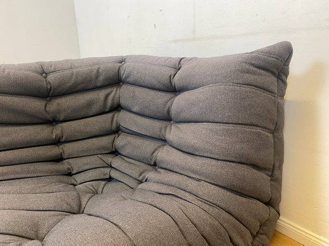 Hochwertige & sehr gut erhaltene Replica des legendären Togo Sofas I modular, äußerst gemütlich, in zeitlosem Grau I Couch Ecksofa Eckcouch Sitzgarnitur Designersofa Designercouch