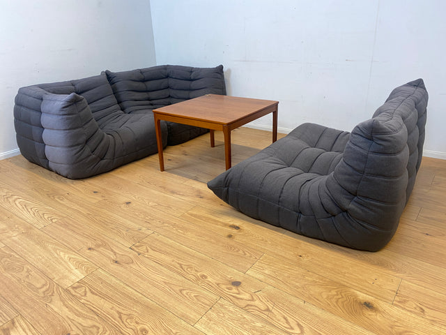 Hochwertige & sehr gut erhaltene Replica des legendären Togo Sofas I modular, äußerst gemütlich, in zeitlosem Grau I Couch Ecksofa Eckcouch Sitzgarnitur Designersofa Designercouch