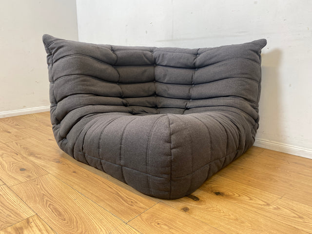 Hochwertige & sehr gut erhaltene Replica des legendären Togo Sofas I modular, äußerst gemütlich, in zeitlosem Grau I Couch Ecksofa Eckcouch Sitzgarnitur Designersofa Designercouch