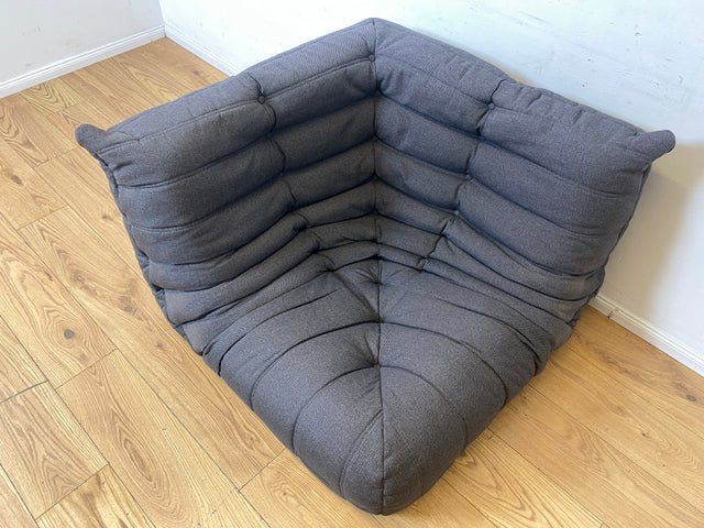 Hochwertige & sehr gut erhaltene Replica des legendären Togo Sofas I modular, äußerst gemütlich, in zeitlosem Grau I Couch Ecksofa Eckcouch Sitzgarnitur Designersofa Designercouch
