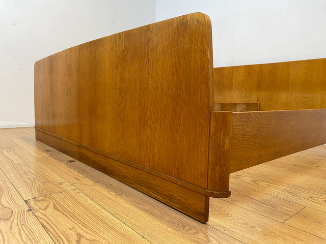 Schönes & gut erhaltenes helles Mid-Century Bett in Eiche für 2 95x190 oder 190x190 Matratze