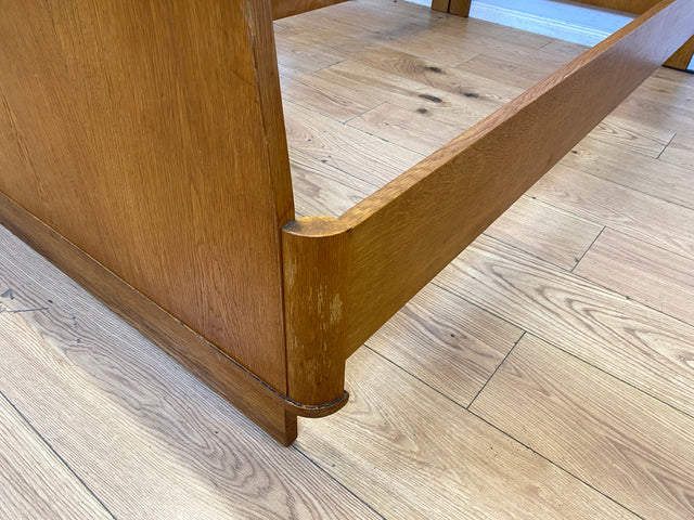 Schönes & gut erhaltenes helles Mid-Century Bett in Eiche für 2 95x190 oder 190x190 Matratze