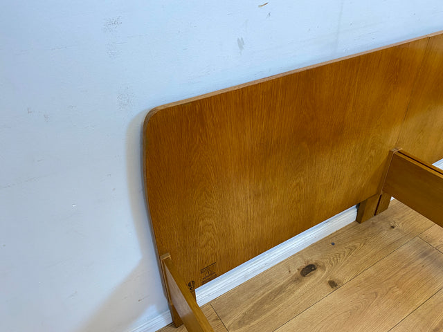 Schönes & gut erhaltenes helles Mid-Century Bett in Eiche für 2 95x190 oder 190x190 Matratze
