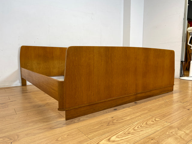 Schönes & gut erhaltenes helles Mid-Century Bett in Eiche für 2 95x190 oder 190x190 Matratze
