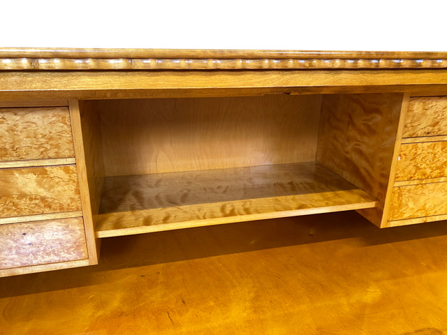 Sehr schöner handverzierter skandinavisches Mid-Century Sekretär aus vollem Holz I Schreibschrank Schreibkommode Schreibtisch Kommode Schubladenkommode Wäschekommode 60er I