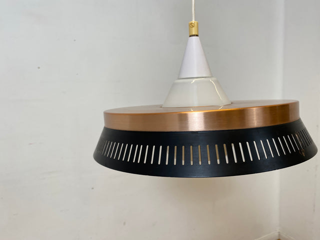 WMK I Elegante skandinavische Space Age Designer Hängelampe I Bent Karlby für Lyfa