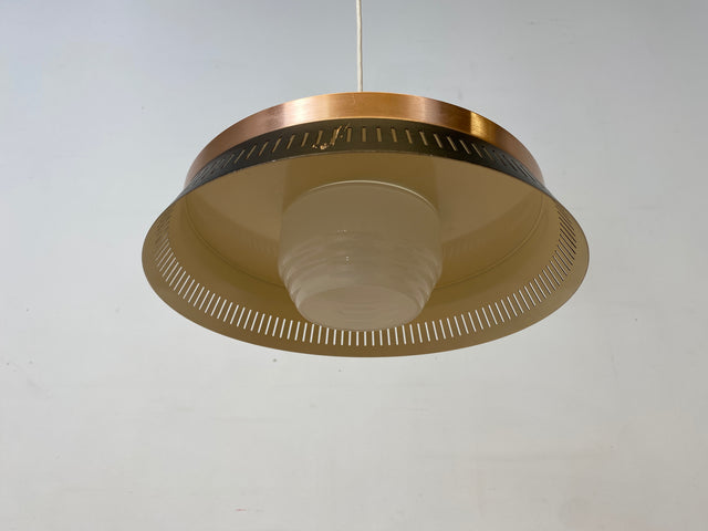 WMK I Elegante skandinavische Space Age Designer Hängelampe I Bent Karlby für Lyfa
