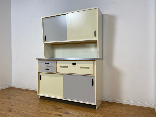 Kultige Space Age Küchenanrichte in Originalfarben mit Schiebetüren und Brot Fach I Küchenbüfett Büfett Küche Küchenzeile Buffet Anrichte Retro Vintage 60er 70er I