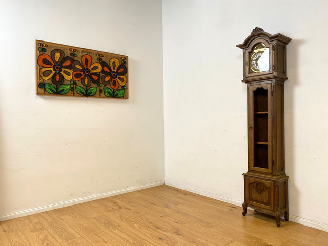 Wunderschöne handverzierte jedoch defekte Standuhr im antikem Stil umgebaut zu einem Bücherschrank mit tollem Ziffernblatt I Regal Bücherregal Küchenregal Säule Vintage I