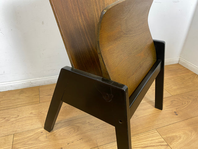 WMK I 1/5 Stilvoller & seltener stapelbarer Mid-Century Klappstuhl in Eichenholz