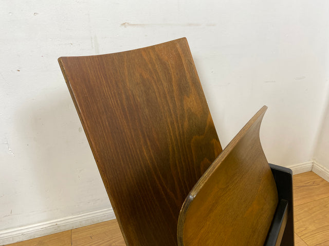 WMK I 1/5 Stilvoller & seltener stapelbarer Mid-Century Klappstuhl in Eichenholz