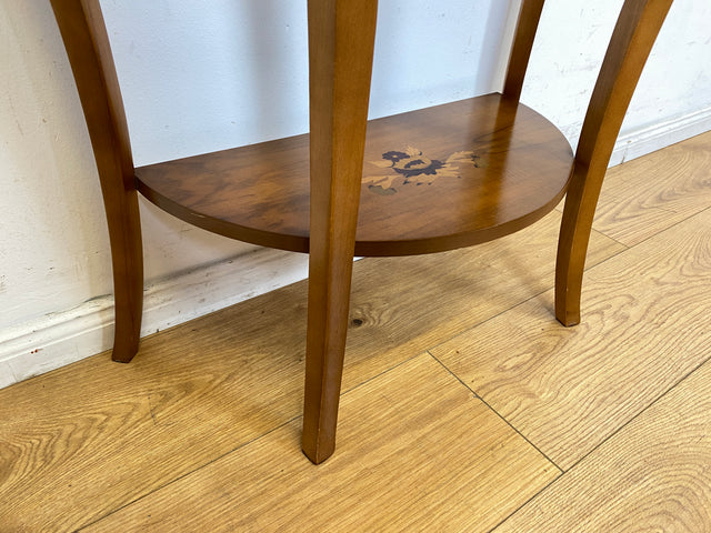 Vornehmer und sehr gut erhaltener Stilmöbel Konsolentisch mit Schublade und feinen Intarsien I Konsole Beistelltisch Ablage Kommode Garderobe Flurgarderobe Barock Vintage I