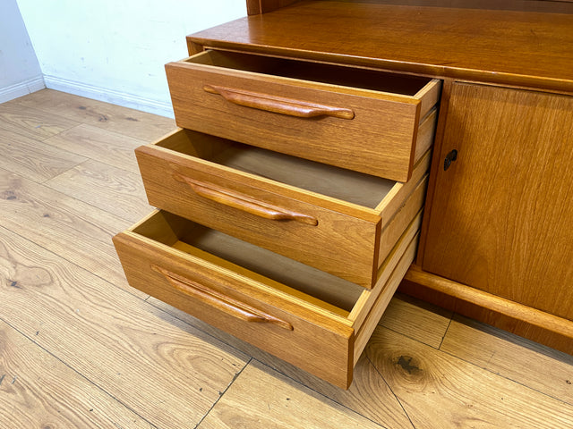 WMK I Hochwertiger Vintage Bücherschrank von Strobeck in skandinavischem Still mit Schubladen I Teakholz I Bücherregal Regal Holzregal Danish Design Mid-Century Vintage Teak I