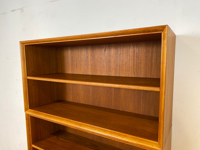 WMK I Hochwertiger Vintage Bücherschrank von Strobeck in skandinavischem Still mit Schubladen I Teakholz I Bücherregal Regal Holzregal Danish Design Mid-Century Vintage Teak I