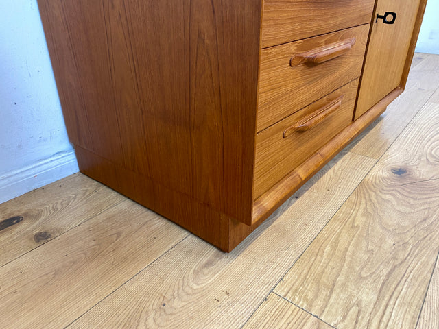 WMK I Hochwertiger Vintage Bücherschrank von Strobeck in skandinavischem Still mit Schubladen I Teakholz I Bücherregal Regal Holzregal Danish Design Mid-Century Vintage Teak I
