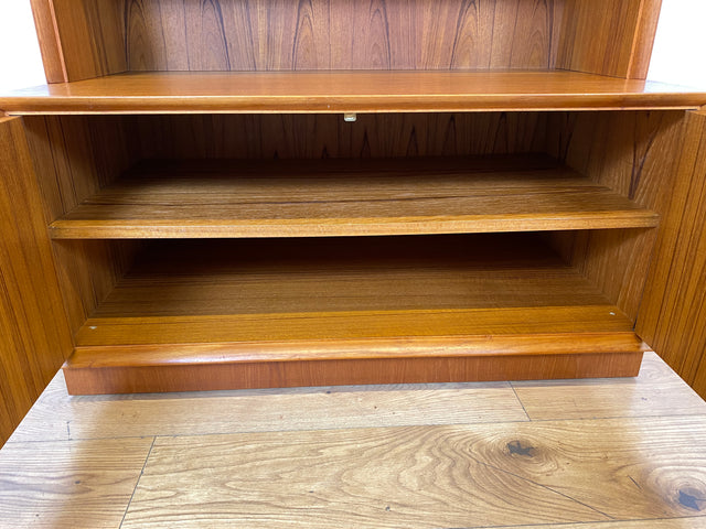 Hochwertiger Vintage Bücherschrank von Strobeck in skandinavischem Stil I Teakholz I Regal Bücherregal Holzregal Kommode Danish Design Mid-Century Vintage Teak 70er I