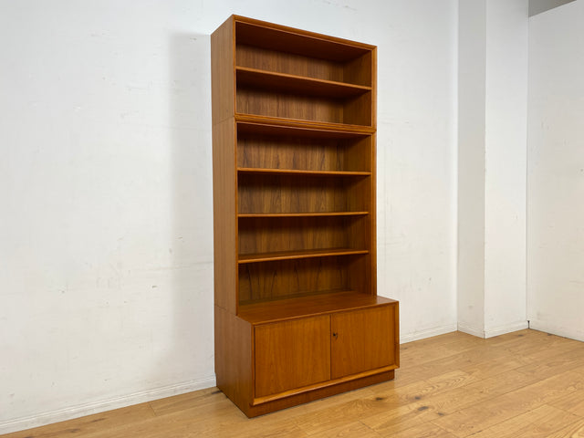 Hochwertiger Vintage Bücherschrank von Strobeck in skandinavischem Stil I Teakholz I Regal Bücherregal Holzregal Kommode Danish Design Mid-Century Vintage Teak 70er I