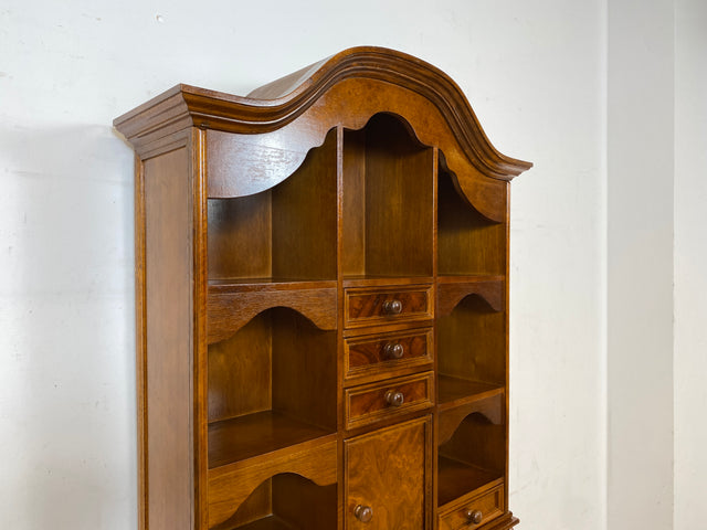 Formschöner und gut erhaltener Vintage Schreibschrank mit stabiler Schreibklappe und vielen Schubladen I Sekretär Schreibtisch Schreibkommode Bücherschrank Kommode Highboard I