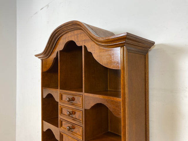 Formschöner und gut erhaltener Vintage Schreibschrank mit stabiler Schreibklappe und vielen Schubladen I Sekretär Schreibtisch Schreibkommode Bücherschrank Kommode Highboard I