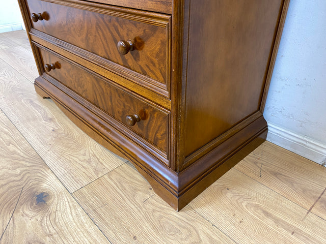 Formschöner und gut erhaltener Vintage Schreibschrank mit stabiler Schreibklappe und vielen Schubladen I Sekretär Schreibtisch Schreibkommode Bücherschrank Kommode Highboard I