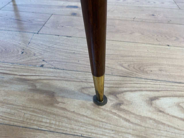 Sehr gut erhaltener auszieh- & höhenverstellbarer Mid-Century Tisch mit pflegeleichter Resopal Tischplatte I Multifunktionstisch Küchentisch Esstisch Couchtisch Retro Vintage 50er 60er I