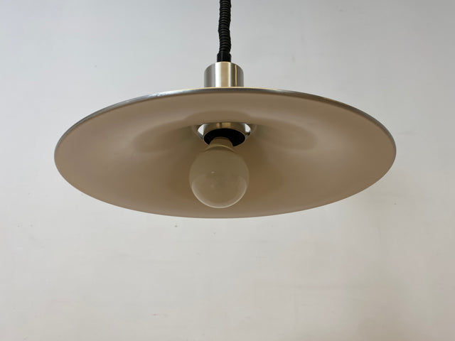 WMK I Stilvolle höhenverstellbare skandinavische Space Age Designer Pendelleuchte von Belid in Chrom