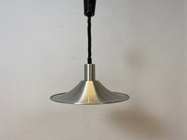 WMK I Stilvolle höhenverstellbare skandinavische Space Age Designer Pendelleuchte von Belid in Chrom