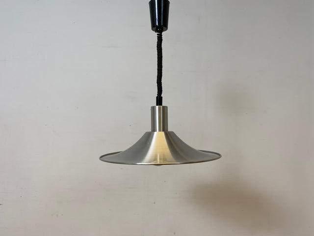 WMK I Stilvolle höhenverstellbare skandinavische Space Age Designer Pendelleuchte von Belid in Chrom